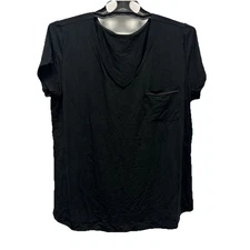 NWT Size L Soma Cool Nights Short Sleeve Pajama Pocket Tee Black