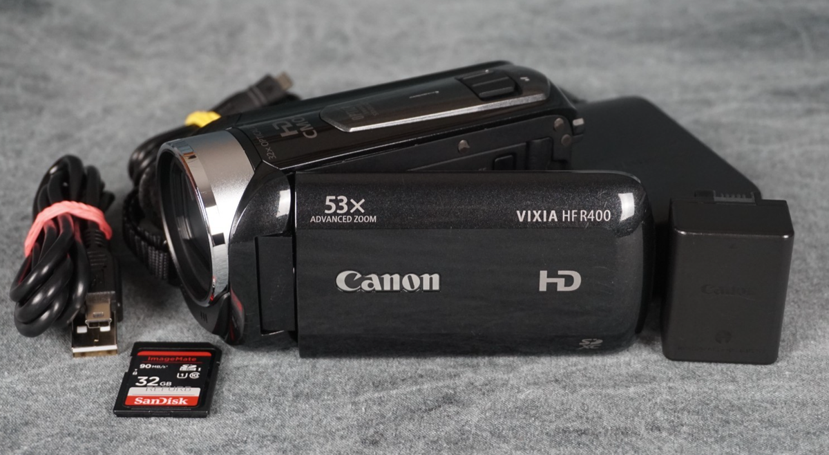 Canon VIXIA HF R400 HD 53x Advanced Zoom Camcorder - Black