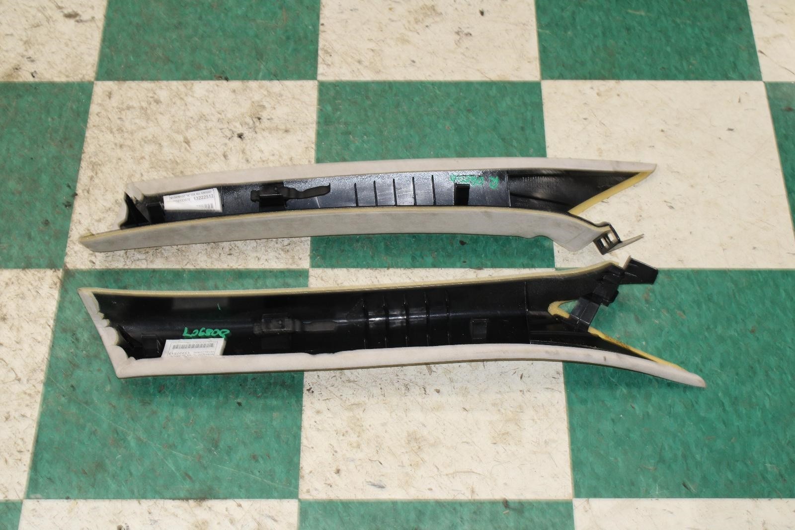 14-17 Ghibli Gray LH Driver Passenger RH Interior A-Pillar Trim Panel Pair 2x OE