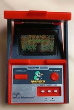 Vintage Nintendo 1983 Game & Watch Panorama Screen Mario's Bombs