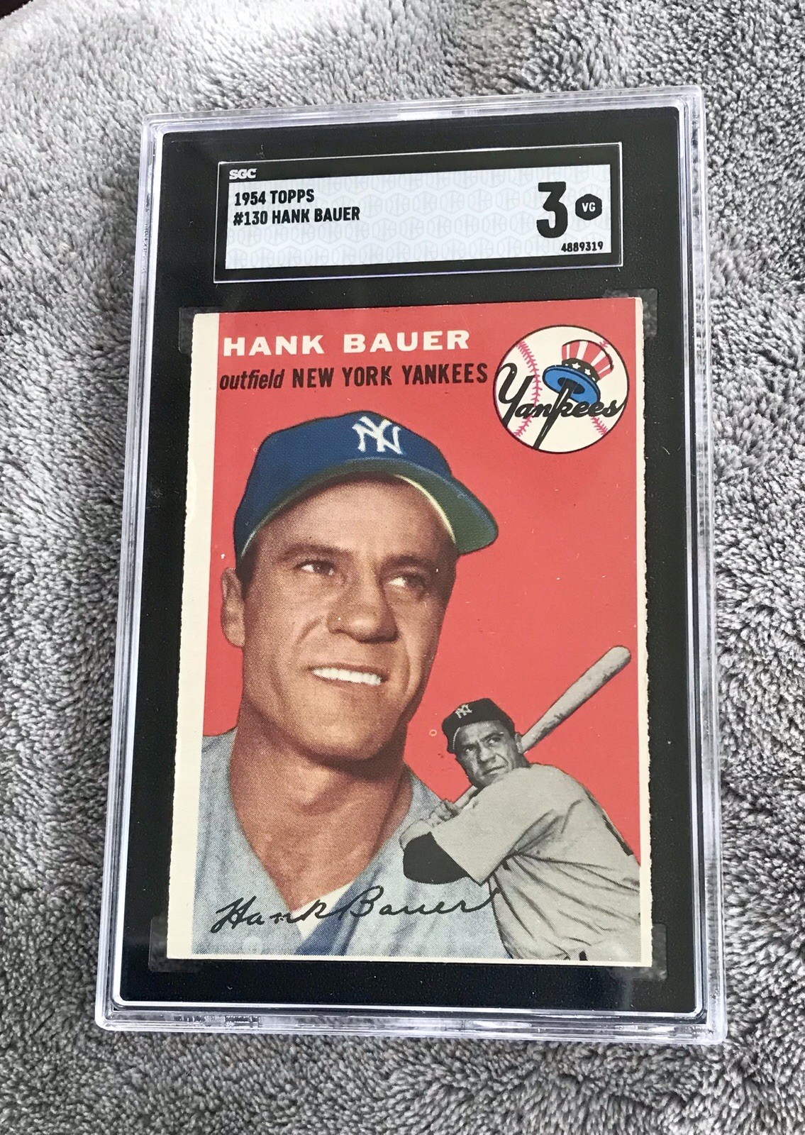 Hank Bauer 1954 Topps #130 New York Yankees SGC 3