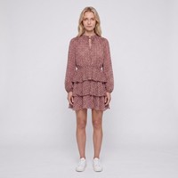 Maje Damen Kurzes FließEndes Blumenkleid Rosa GrößE 42 FR MFPRO02653