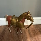 VINTAGE LOUIS MARX VICTOR ARMOURED HORSE FROM THE NOBLE KNIGHT SERIES
