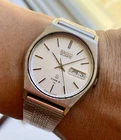1982 Vintage Seiko Type II JDM Quartz 7123 All Stainless Steel 34mm Kanji Day