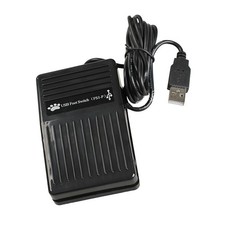USB Single Foot Switch Pedal Control Pre-Program Key Mouse For Keyboard PC Game.