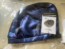 Hairbrella KIDS Satin Lined Waterproof Adjustable Swim Cap Silver NWT