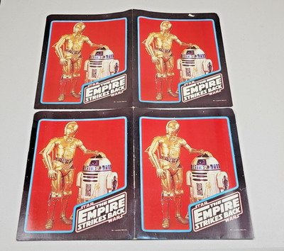 Vtg Star Wars 2p Set Lucas The Empire Strikes Back School Popfolio Folder 80 USA