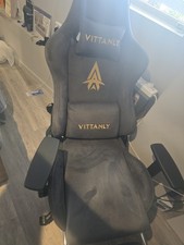 Vittanly Gaming Chair with Footrest, Headrest & Lumbar Support