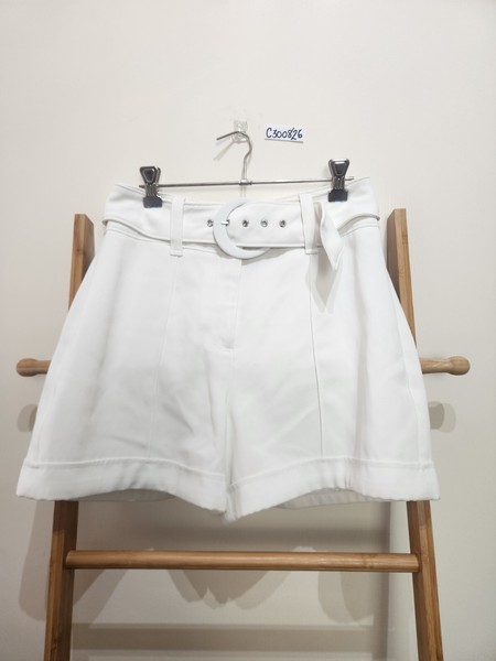 Portmans White Belted Dress Shorts 8