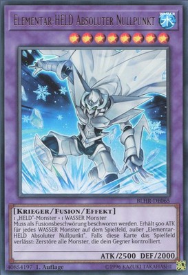 YuGiOh Elementar-HELD Absoluter Nullpunkt BLHR-DE065 Ultra Rare Good 1st