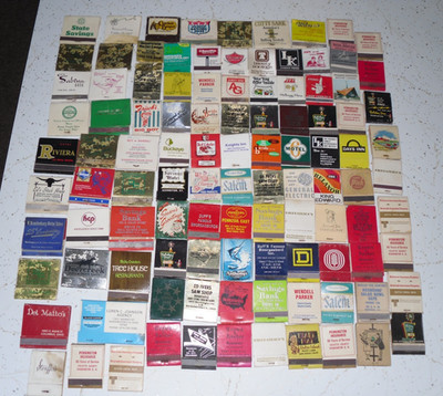 Mixed Lot of 106 Vtg 1960's to 1990's Matchbooks Hotels Restaurants etc