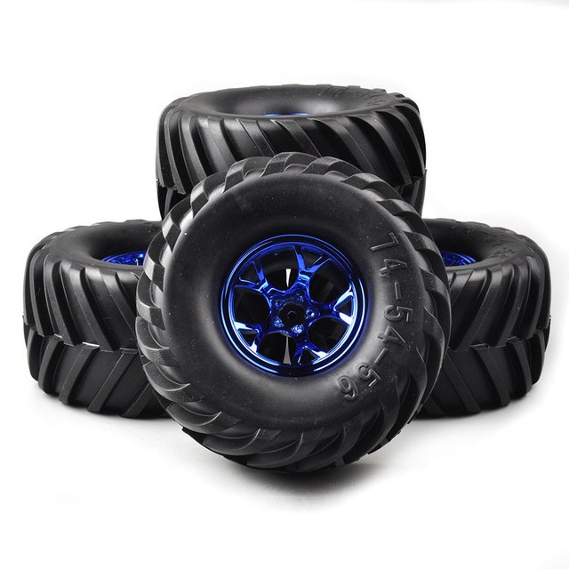 1/10 Rc Monster Truck Wheels Tires for Axial Smt10 Gravi Digger Monster