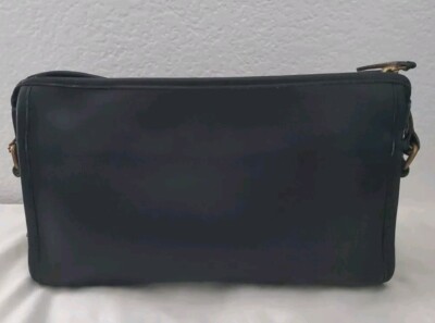 COACH ビジネスバッグ 黒 レザー Vintage Coach Taylor Zip 9944 Black Leather Solid Brass Hardware