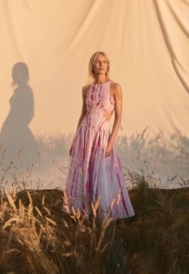 Aje Introspect Cut Out Midi Dress Ripple Tie Dye Size AU/UK 14 US 10 | eBay  UK