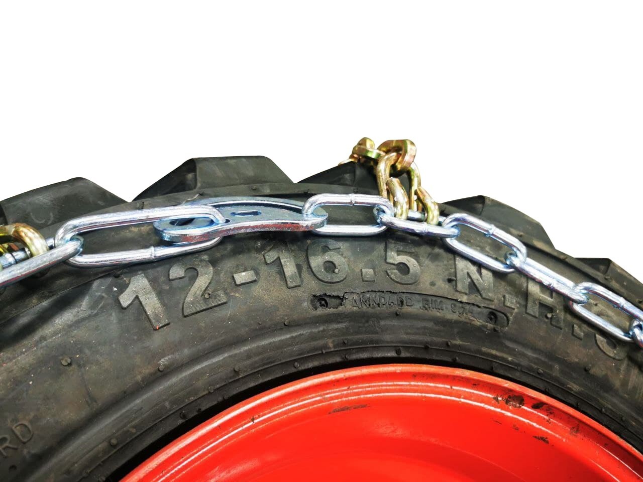 NEW (2) HEAVY DUTY SKID STEER TIRE CHAIN 10X16.5 1016.5 8MM SQUARE LINK BOBCAT eBay