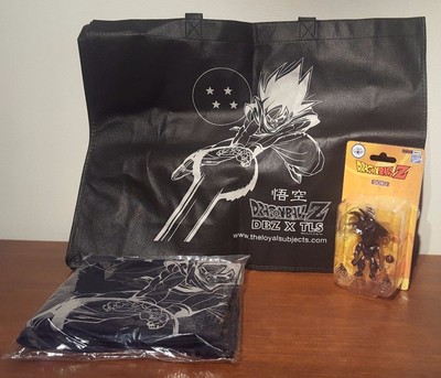 DRAGONBALL Z ''GOKU'' SDDC LOYAL SUBJECTS EXCLUSIVE BLACK VINYL FIGURE +2 BONUS!!!