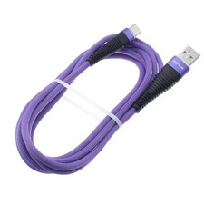 Purple 6ft USB Cable Type-C Charger Cord Power Wire for Cell Phones