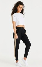 SikSilk Womens White Eminent Box Tee UK8 Extra Small