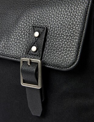 LEATHER AND COTTON BACKPACK LAPTOP BAG SHOULDER BAG BY MARKS AND SPENCER  BNWT