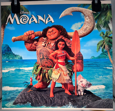 Disney Moana Translite 14'' Backlit Sign DVD Square Movie Display Promo Poster