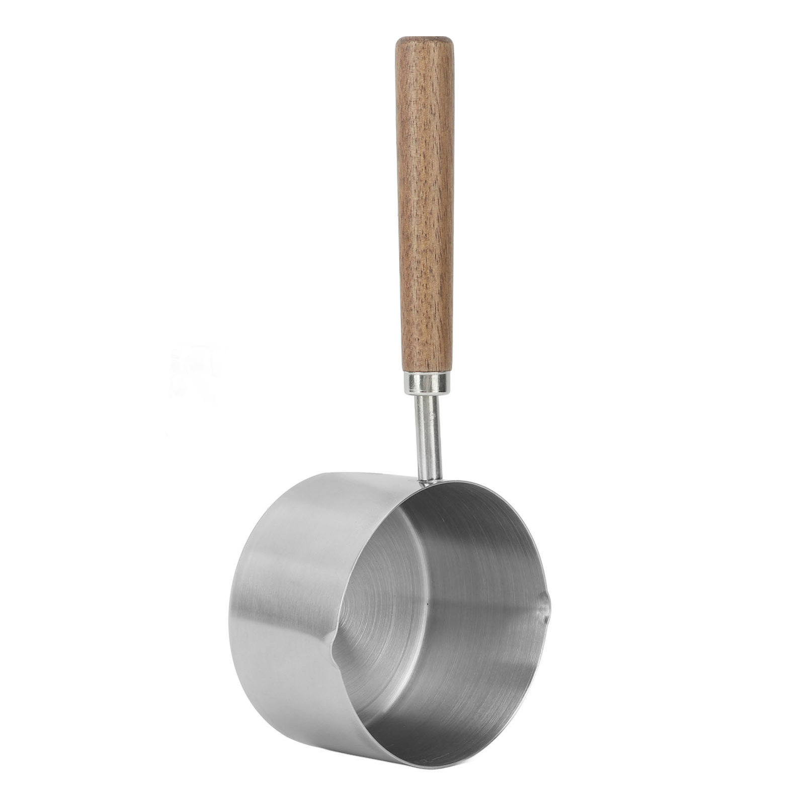 Mini Saucepan 304 Stainless Steel Comfortable Grip Prevent Scalding Portable