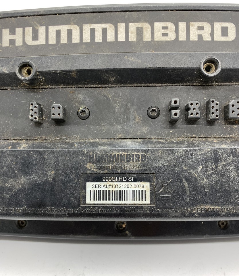 GPS De Pêche Humminbird 999 CI HD SI Avec Transducteur Et Supports - Imagerie Latérale - Occasion Fonctionnel