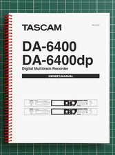 Tascam DA-6400   7 in 1 Owners Manual User Instructions   199 Pages   USA Made