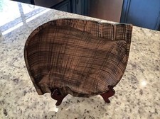 Vintage   W. Germany Small Trinket Dish Blue & Brown  12”