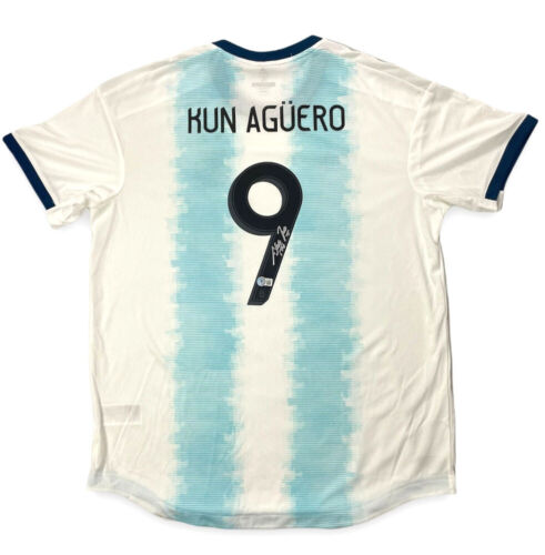Sergio Aguero Signed Team Argentina Jersey (Beckett - BAS)