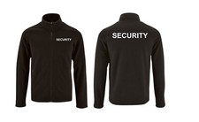 Herren Flecce Security Jacke beidseitig bestickt Sicherheitsdienst Ordner