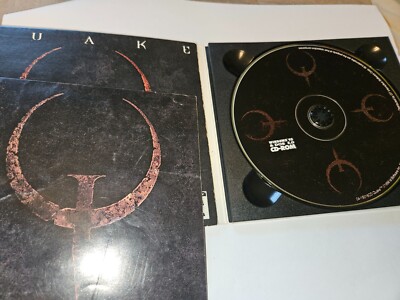 QUAKE - Vintage PC CD-ROM 1996 id Software w/ Sleeve & Manual Computer Game