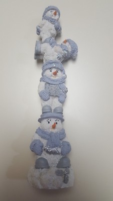 ENCORE GROUP SNOW BUDDIES SNOWMAN STACKERS/FIGURINE/CHRISTMAS/HOLIDAY
