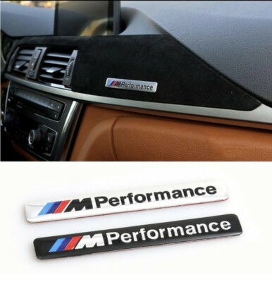 1x BMW M Performance Logo Aufkleber Kleb Emblem Sticker Interieur