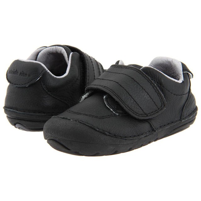 Stride Rite Pre Walking/Walking Shoes Black NONTie Infant Boys SZ 4 1/