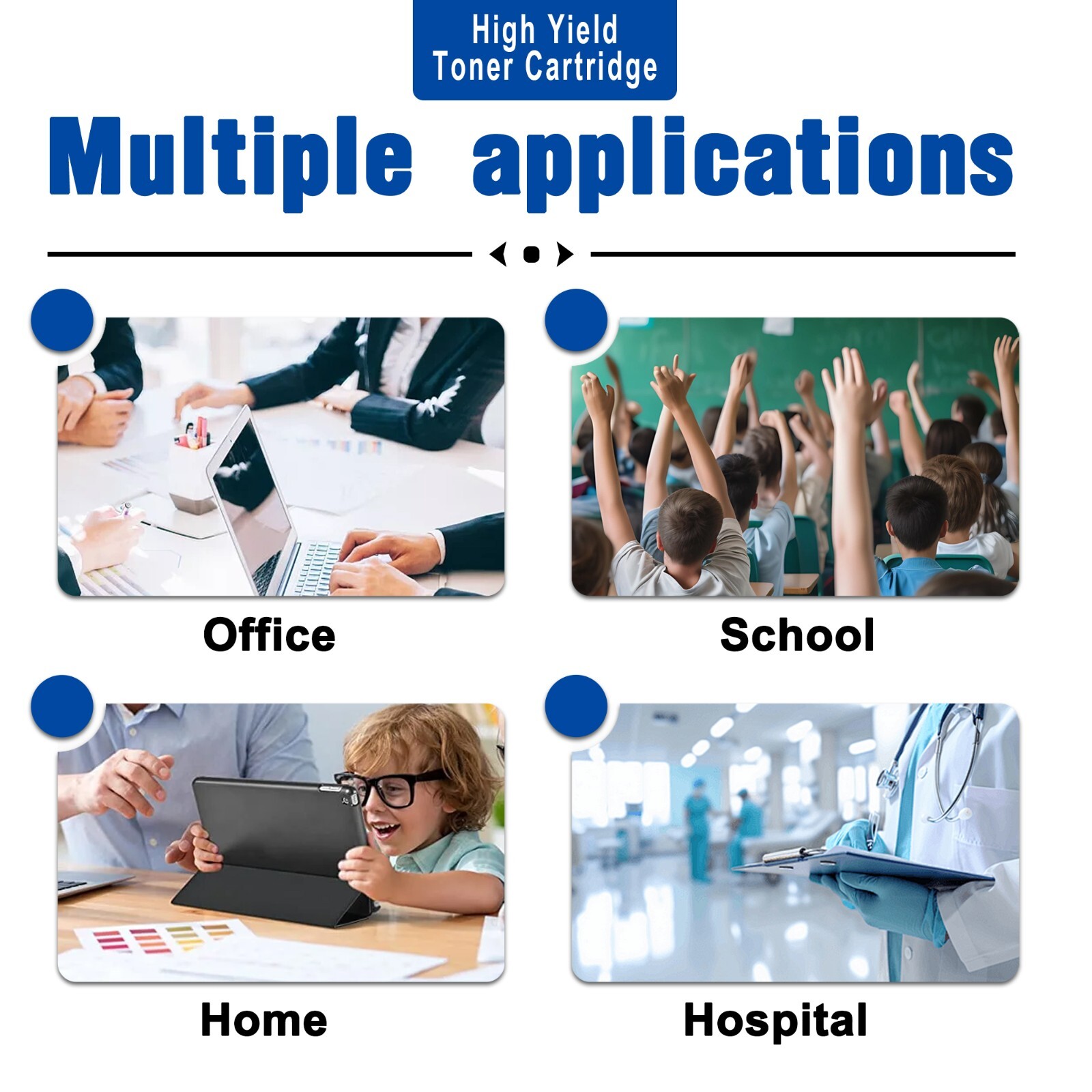 GATAPO® 5 Pack TN436 Toner Cartridge TN433 For Brother HL-L8260CDW L8360CDW