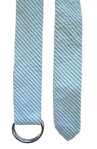 J.Crew 100% Silk D-Ring Belt Teal Navy Abstract Floral Print Preppy Chic 105-29 J Crew Womens Stripe 100% Silk D Ring Belt Lime Green Pink  main image 2
