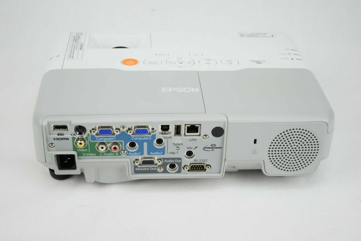Epson Powerlite 95 LCD Projector H383A w/Hdmi and Vga Cords | eBay