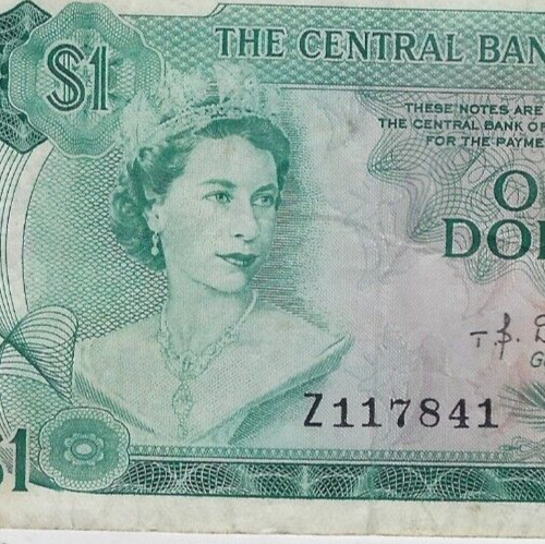 BAHAMAS $1 VF 1974 