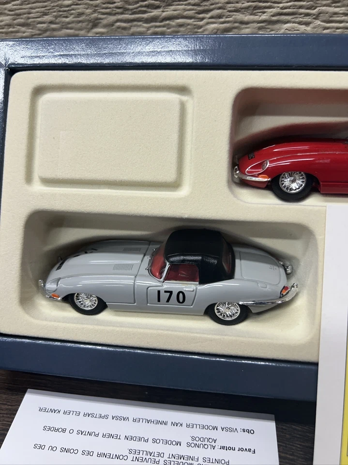 Corgi 97701; The Racing E Types Set; 2x Jaguars: Ivory Red; Excellent Boxed - Image 2 of 4
