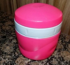Thermos gousse alimentaire rose capacité 8 oz contenu froid uniquement - occasion
