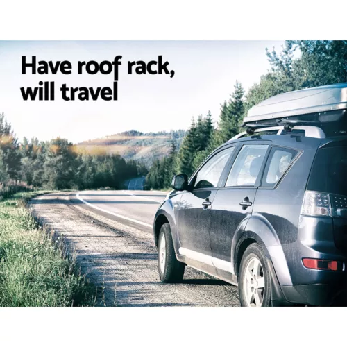 Universal Car Roof Racks Pod Cross Bars Aluminium Adjustable 108cm Sliver - Picture 12 of 12