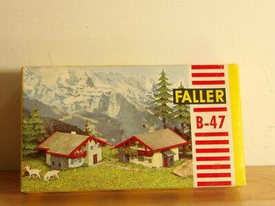 Faller B-47 Bausatz '' 2 Berghäuschen''    HO Cottage Kit