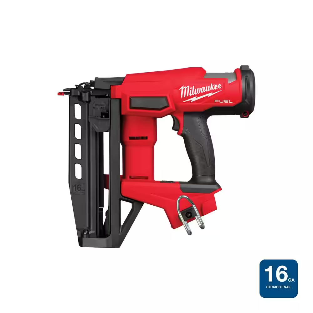 MILWAUKEE M18 FUEL 18V Brushless Cordless 16-Gauge Straight Finish Nailer Gen II