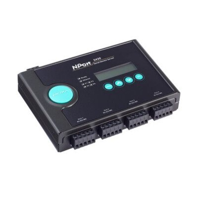 NPort 5400 Series 4 port device server,10/100M Ethernet,RS-232/422/485,DB9 alpha