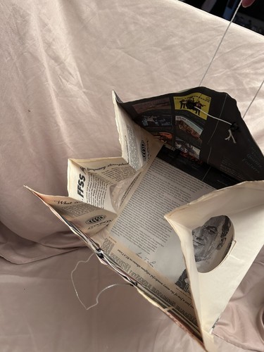 Upcycled VTG Vinyl Record sleeve 33s,12”,Gift Bag from sleeves,novelty,Party Bag
