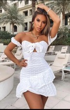 NWT Fashion Nova Sweet White  Mini Dress Size Small