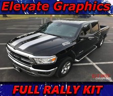 For Dodge Ram 1500 Stripes Rally Graphics Hood Tailgate Decal Stickers 2019-2025