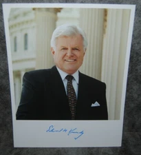 (M1) photo dédicace autographe autograph ted kennedy edward moore kennedy