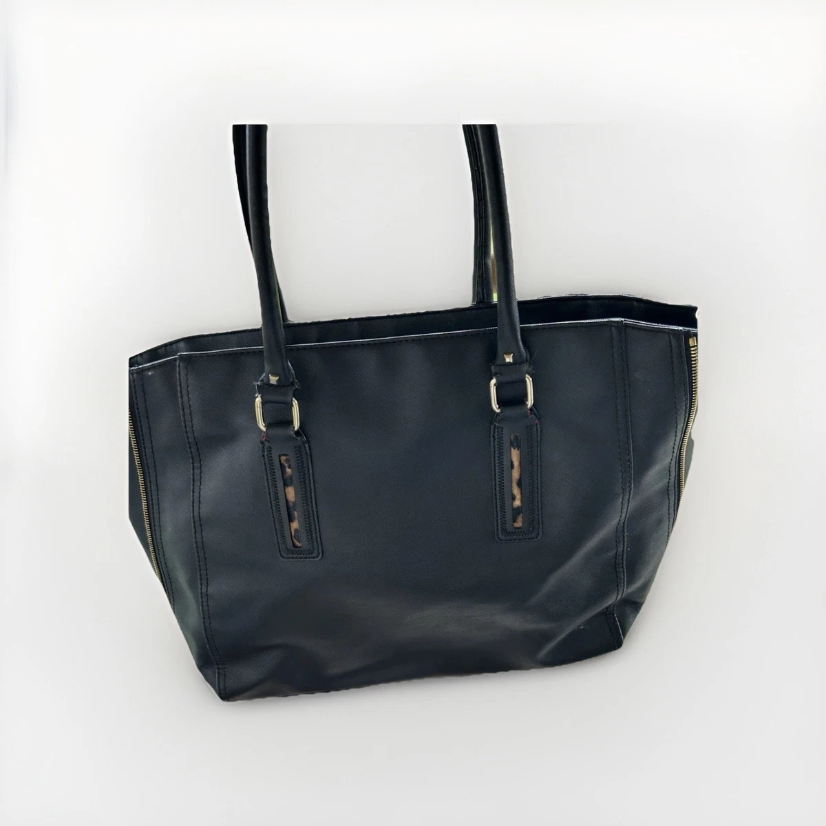 Black Leather Large Bags & Handbags for Women for sale - eBay