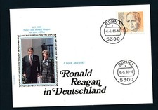 Germany Commemorative Cover Ronald Reagan in Deutschland 1985